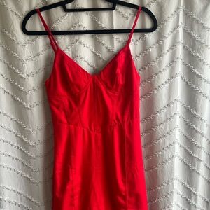 Tiger Mist Red Spaghetti Strap Dress